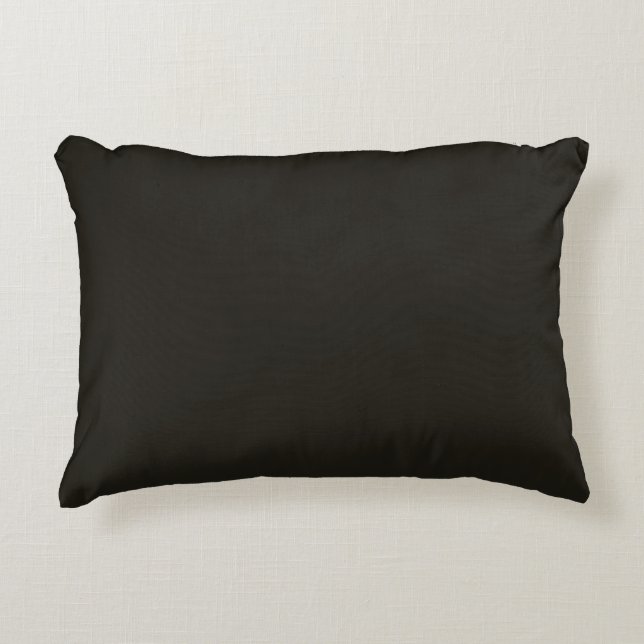 Black chocolate (solid colour)  decorative cushion (Front)