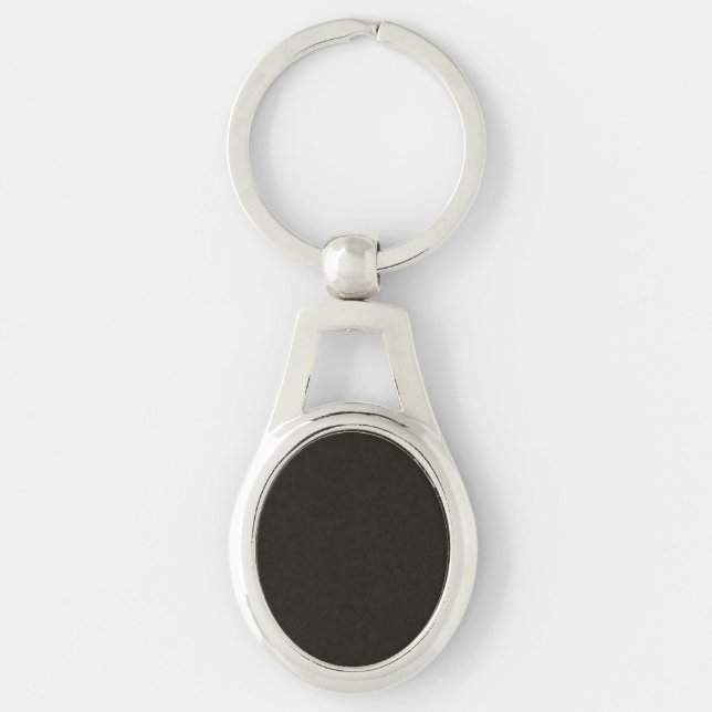 Black chocolate (solid colour) 	 key ring (Front)