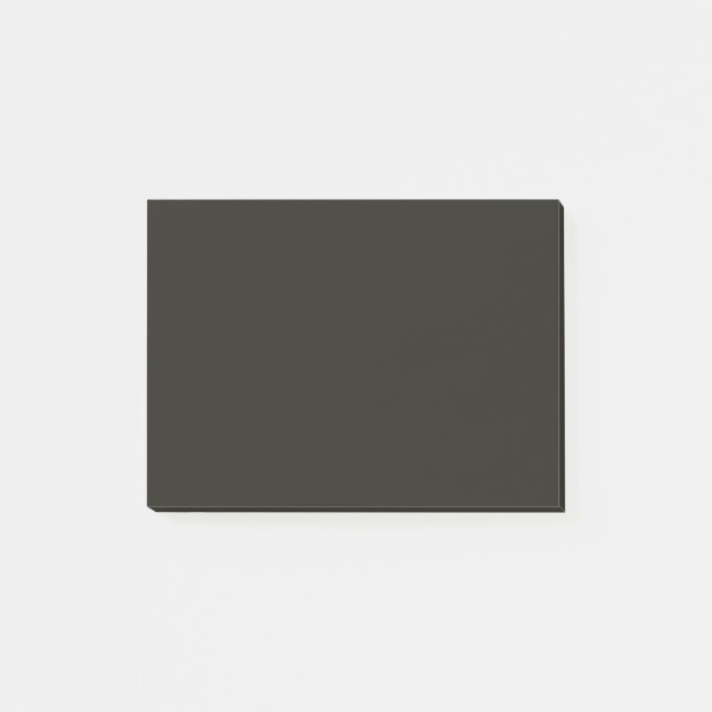 Black Chocolate Solid Colour Post-it Notes (Front)