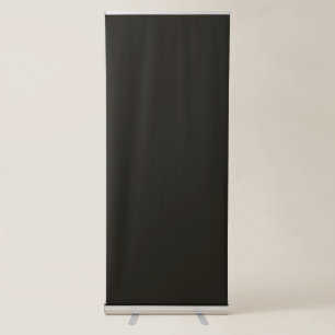 Black chocolate (solid colour) retractable banner