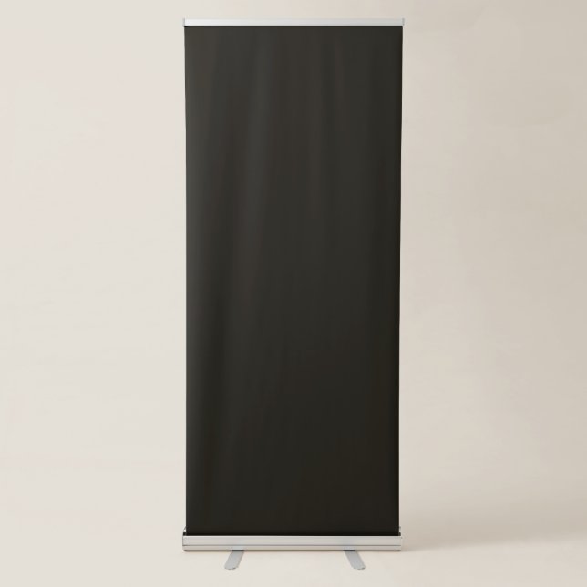 Black chocolate (solid colour)  retractable banner (Front)