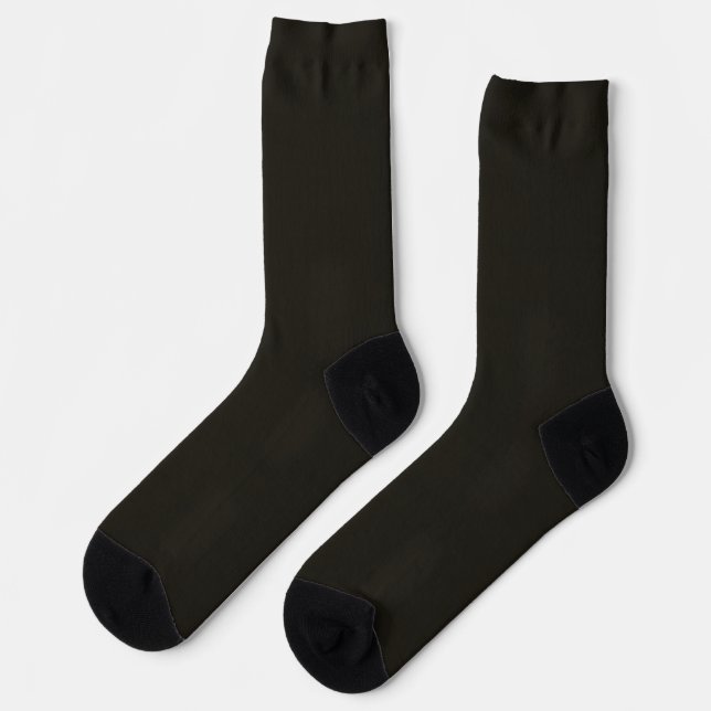 Black chocolate (solid colour)  socks (Left)