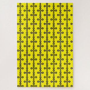 Black Christian cross Jigsaw Puzzle