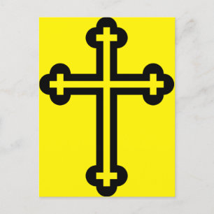 Black Christian cross Postcard