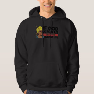Black Christian Melanin Woman Minister Sista Stron Hoodie