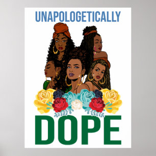 Black Christian Unapologetically Dope Sista Poster