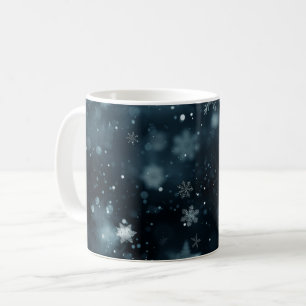 Black Christmas Digital Art Coffee Mug