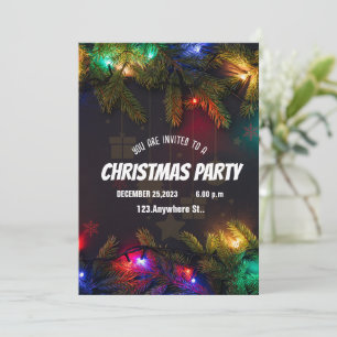 BLACK CHRISTMAS Invitation