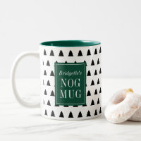 Black Christmas Tree Patterned Personalised