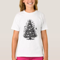 Black Christmas tree Skulls and bones