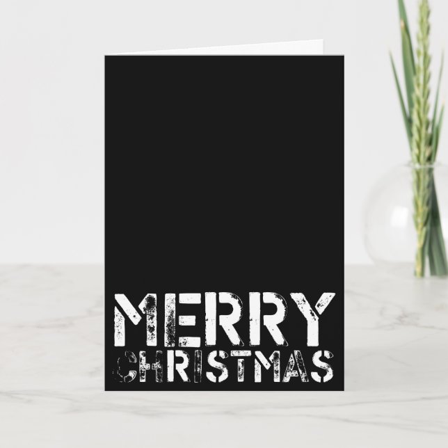 Black Christmas v4 Holiday Card (Front)