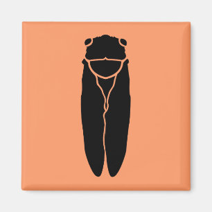 Black Cicada Insect Magnet