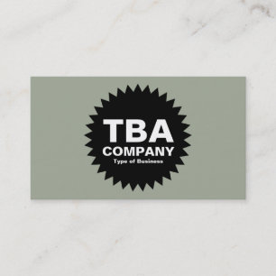 Black Circle Star - Desert Sage Business Card