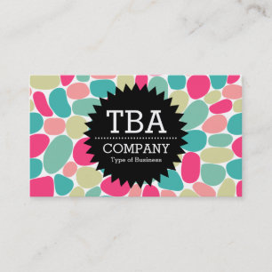 Black Circle Star v2 - Abstract 160417 - Colours Business Card