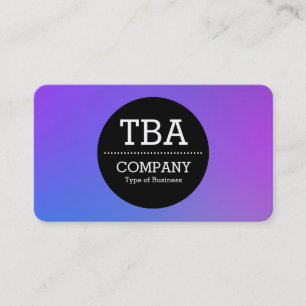 Black Circle v2 - Soft Gradient Business Card
