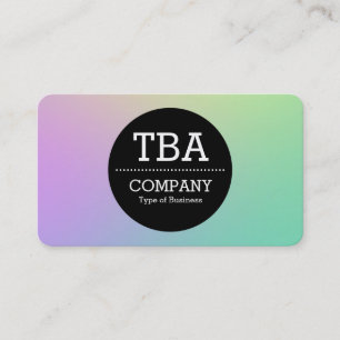 Black Circle v2 - Soft Gradient Business Card