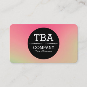Black Circle v2 - Soft Gradient Business Card