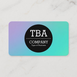 Black Circle v2 - Soft Gradient Business Card