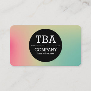 Black Circle v2 - Soft Gradient Business Card