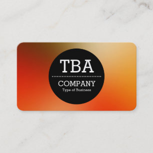 Black Circle v2 - Soft Gradient Business Card