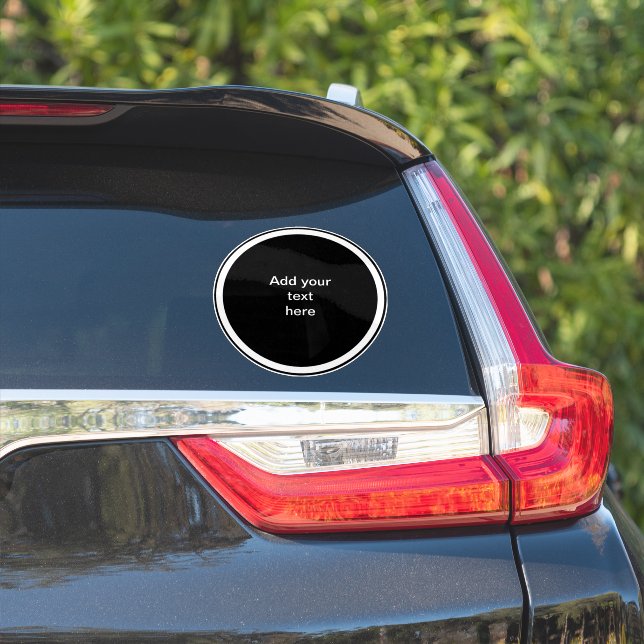 Black circle with white circle TEMPLATE, (Car Side)