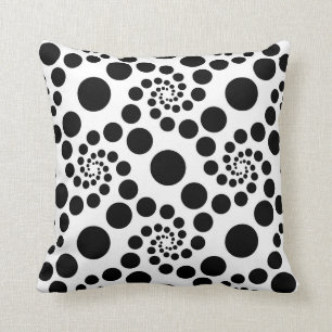 Black Circles Cushion