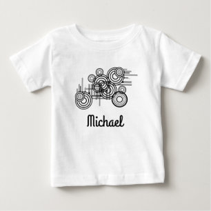 Black circles in various sizes baby T-Shirt