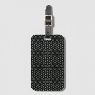 Black Circular Delight Luggage Tag