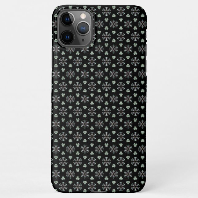 Black Circular Delight Phone Case (Back)