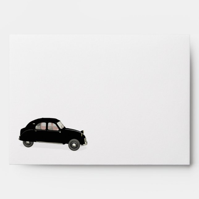 Black Citroen 2CV Envelopes (Front)