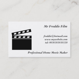 Black Clapperboard Business Card