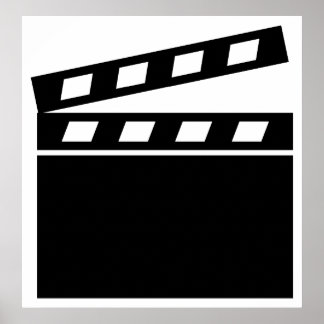 Black Clapperboard Poster