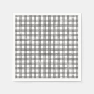 Black Classic Gingham Napkin