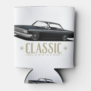 Black Classic Lowrider Can Cooler