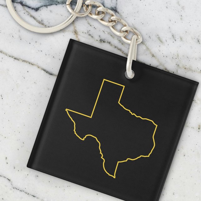Black Classic Texas Key Chain (Creator Uploaded)