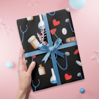 Black Clinic Doctor Nurse Medical Tools Birthday