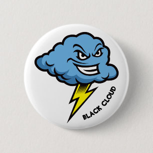 Black Cloud EMS 911 Humor Button