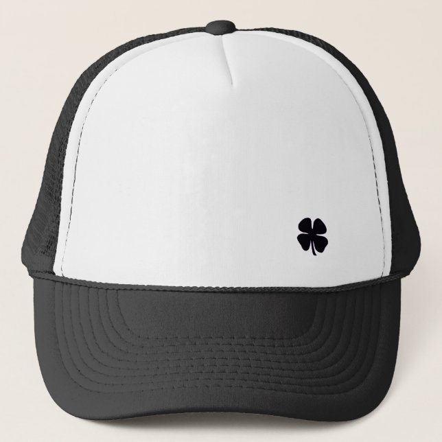 Black Clover black and white foam trucker hat (Front)