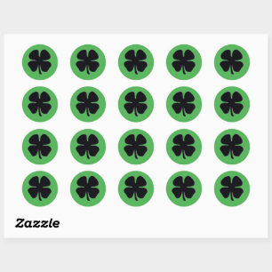 Black Clover green round small stickers