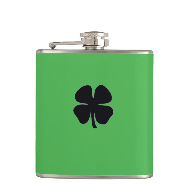 Black Clover green wrapped flask (Front)
