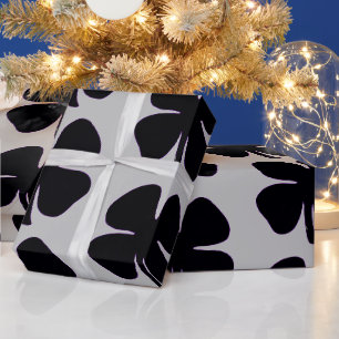 Black Clover grey glossy wrapping paper large