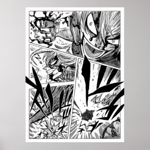 Black Clover Manga panel styled Poster