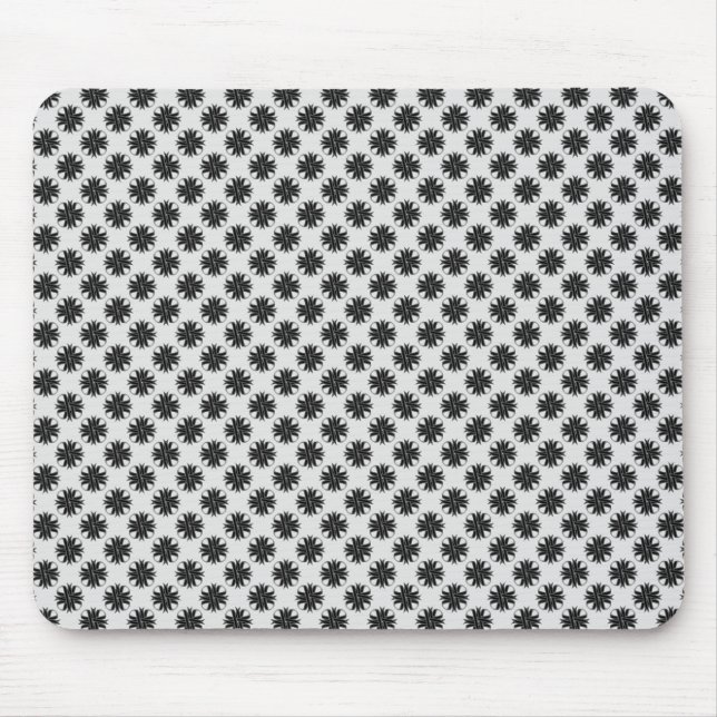 Black Clover Ribbon by Kenneth Yoncich Mouse Mat (Front)