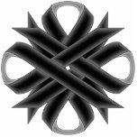 Black Clover Ribbon by Kenneth Yoncich Photo Sculpture Key Ring<br><div class="desc">Black Clover Ribbon Key Chain.
Images Copyright (C) Kenneth Kenji Yoncich. All Rights Reserved.</div>