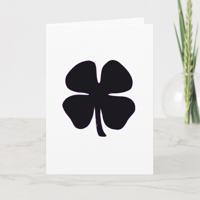 Black Clover white greeting card (Front)