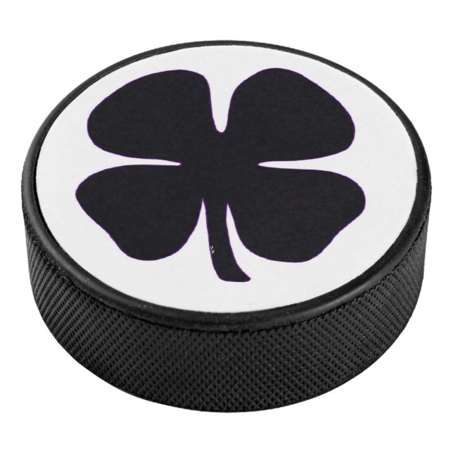 Black Clover white hockey puck (3/4)