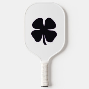 Black Clover white pickleball paddle