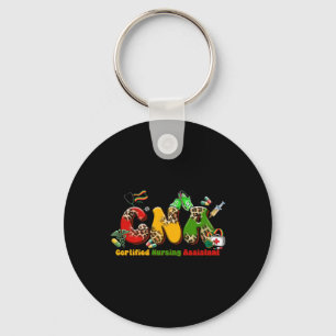 Black Cna Graduation Certified Nursing Istant Blac Key Ring