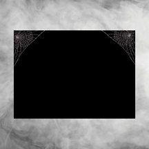 Black Cobwebs & White Sheet Ghost Halloween Goth