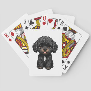Black Cockapoo Playing Cards